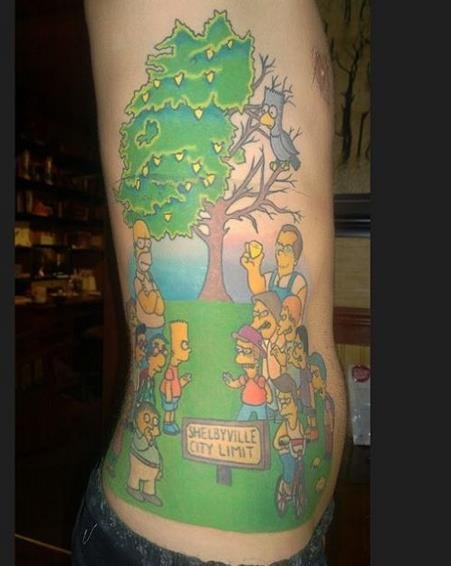 Los mejores tatuajes de los Simpson