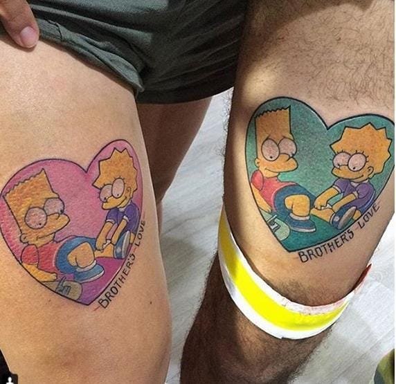Los mejores tatuajes de los Simpson