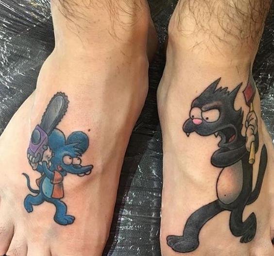 Los mejores tatuajes de los Simpson