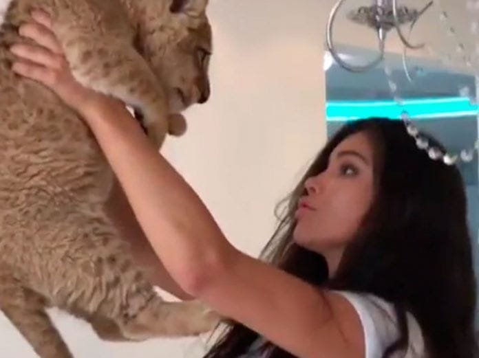 25-1-2 Sveta Bilyalova Intento imitar la famosa escena de El Rey león