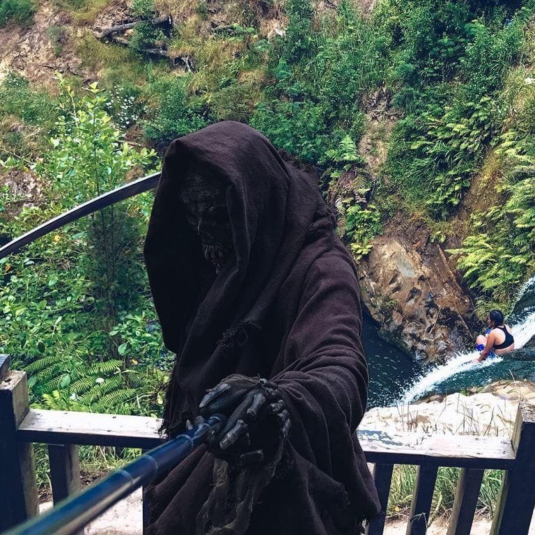 El insólito instagram de la muerte en la playa
