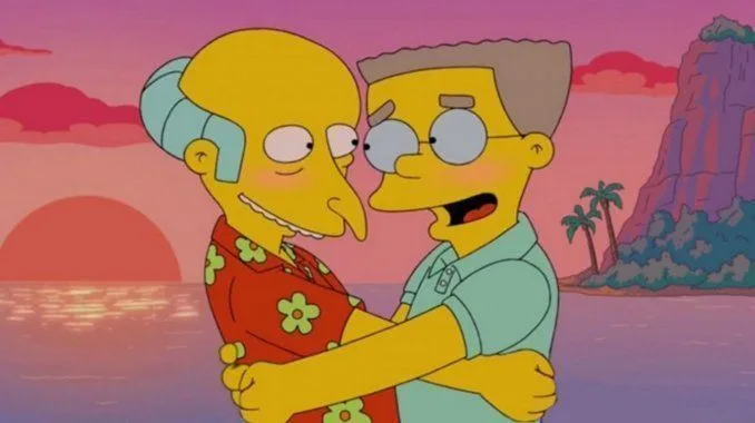 Waylon Smithers por fin sale del armario en Los Simpson