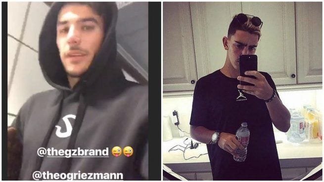 Theo Hernandez viste ropa del hermano de Griezmann