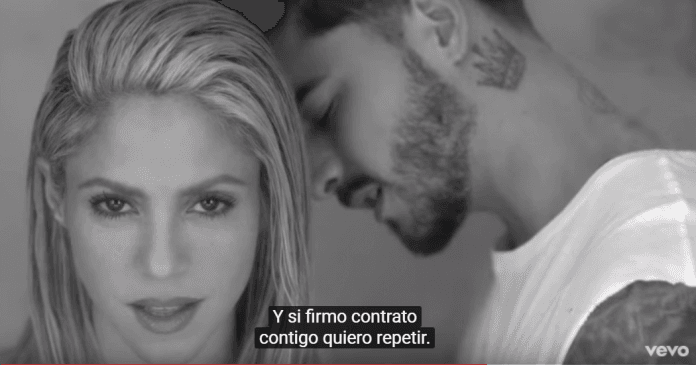 vshakira y maluma Youitube