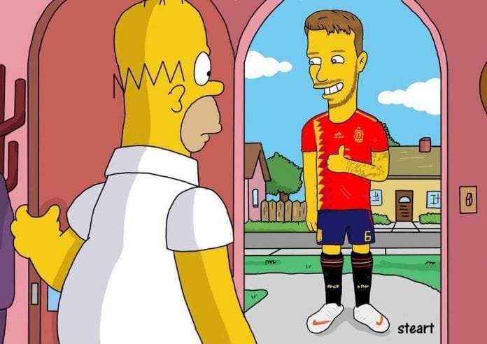 dddd Saúl hereda el 6 de Iniesta con la bendición de Homer Simpson