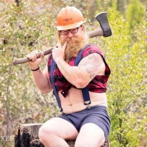 Tim el leñador estepario que también es modelo