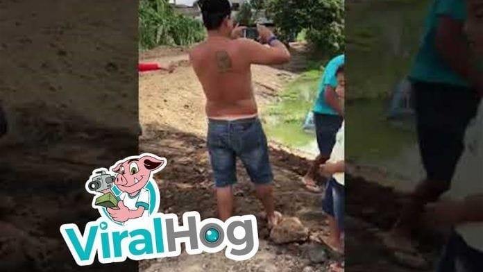 La broma de la excavadora