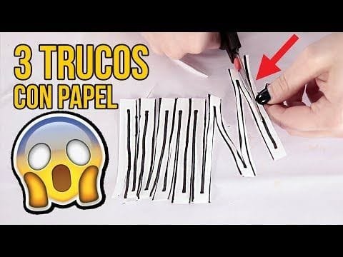 3 TRUCOS CON PAPEL QUE TE SORPRENDERÁN