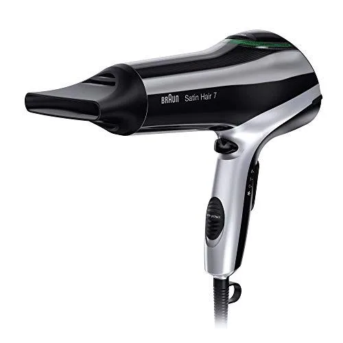 Braun Satin Hair 7 – Secador de pelo profesional con tecnología iónica, 2200 W, color negro Secador Profesional Braun Satin Hair 7 solo 35€