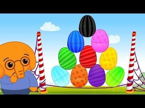 10 Huevos Sorpresa de Colores de Elefantes - Plim Plim | El Reino Infantil
