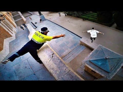 5 MANERAS de ESCAPAR de la POLICIA haciendo PARKOUR ????????
