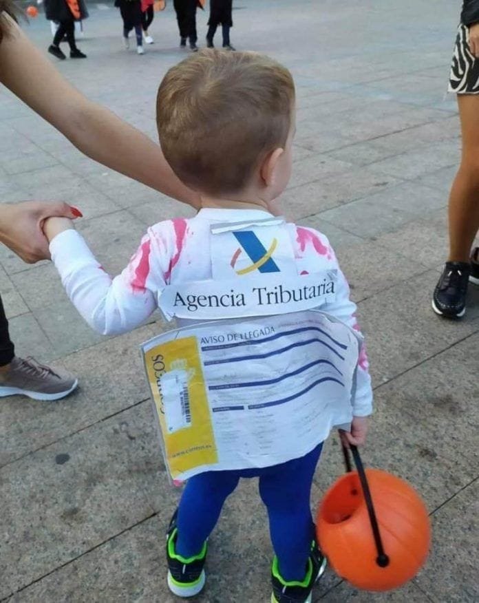 El niño que mas miedo dio este Halloween