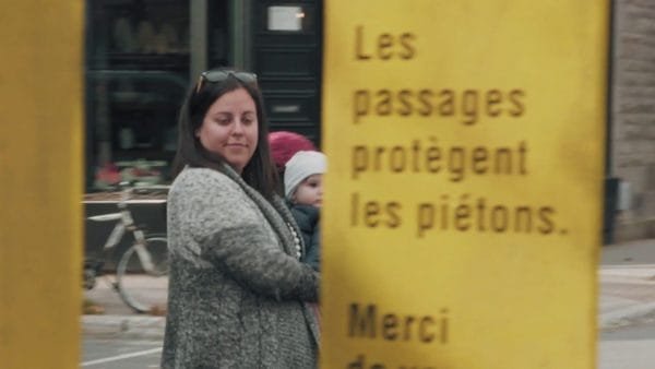 Campaña para respetar los pasos de peatones