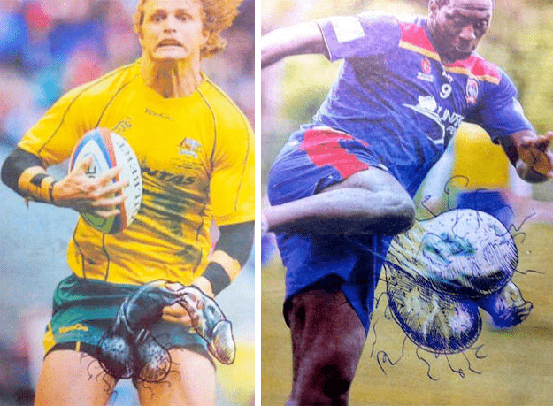 Dibujos de penes en la prensa