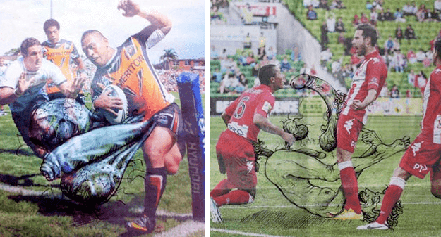 Dibujos de penes en la prensa