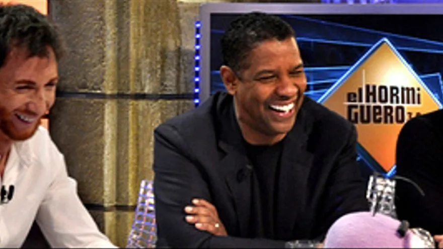 Denzel Washington en el hormiugero de antena 3 Denzel Washington en el hormiugero de antena 3