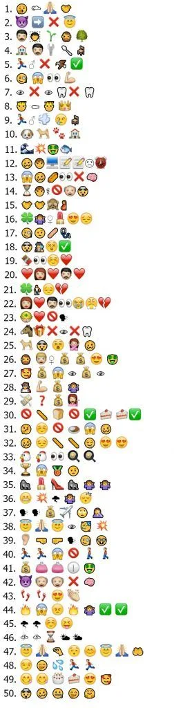 Refranes con emoticonos (y su solución)
