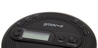 Groov-e Retro-Serie GVPS210 - Reproductor de CD con radio, reproducción de MP3 y auriculares