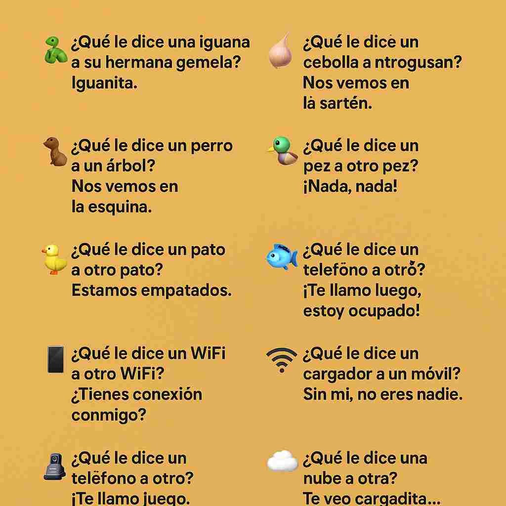 Chistes de “¿Qué le dice…?”: los mejores para reír a carcajadas chistes que le dice