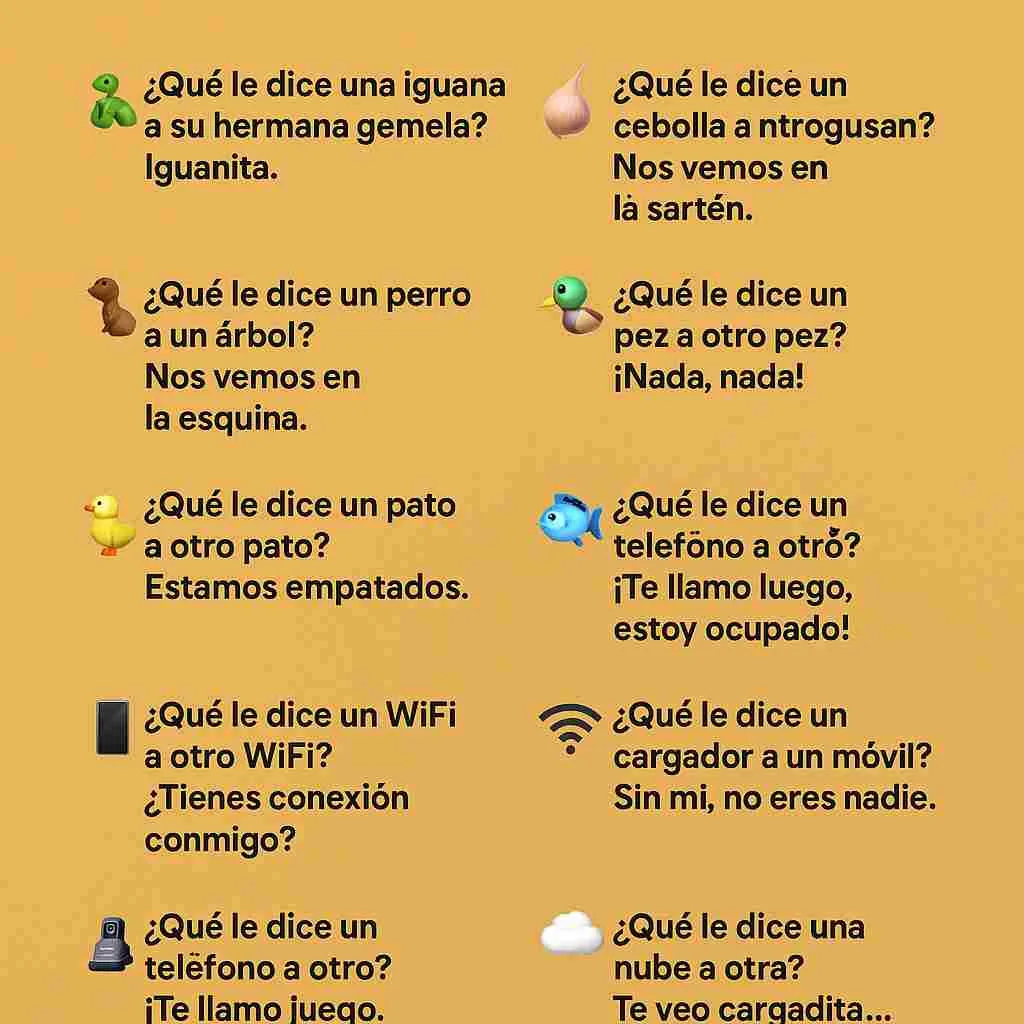 chistes que le dice