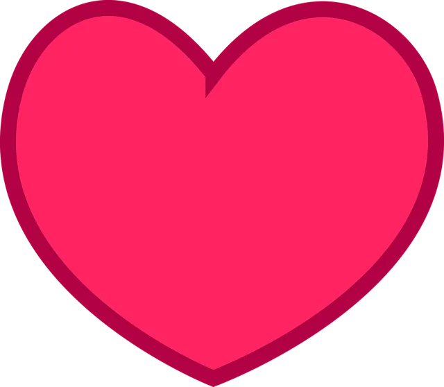 corazón rosa