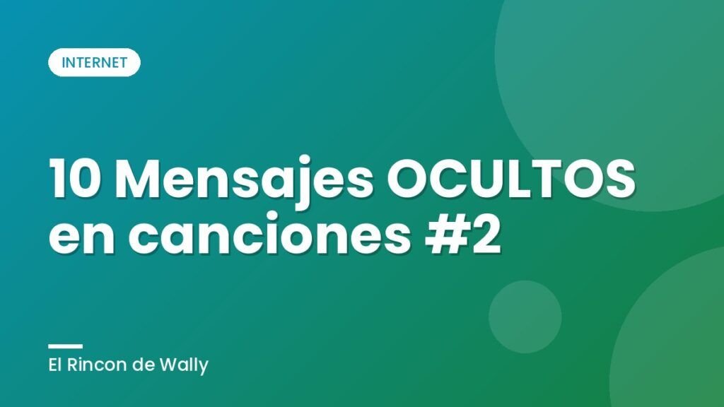 10 Mensajes OCULTOS en canciones #2