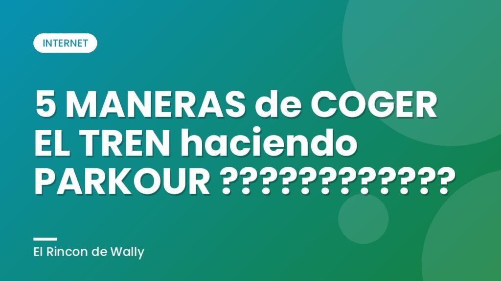5 MANERAS de COGER EL TREN haciendo PARKOUR ????????????