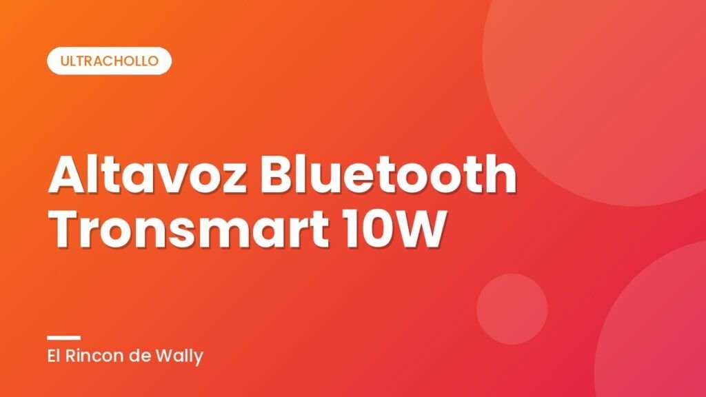 Altavoz Bluetooth Tronsmart 10W
