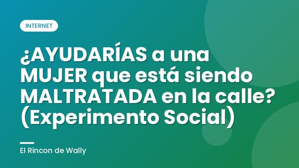 ¿AYUDARÍAS a una MUJER que está siendo MALTRATADA en la calle? (Experimento Social)