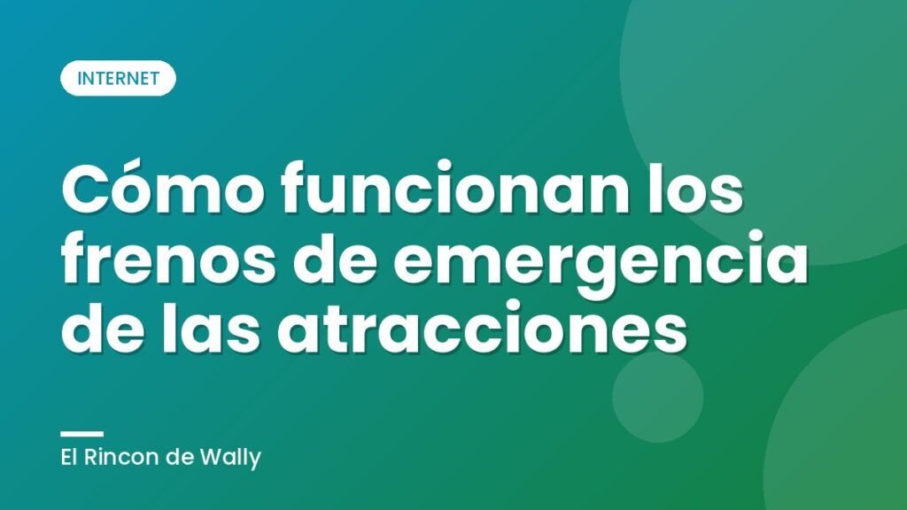 Cómo funcionan los frenos de emergencia de las atracciones