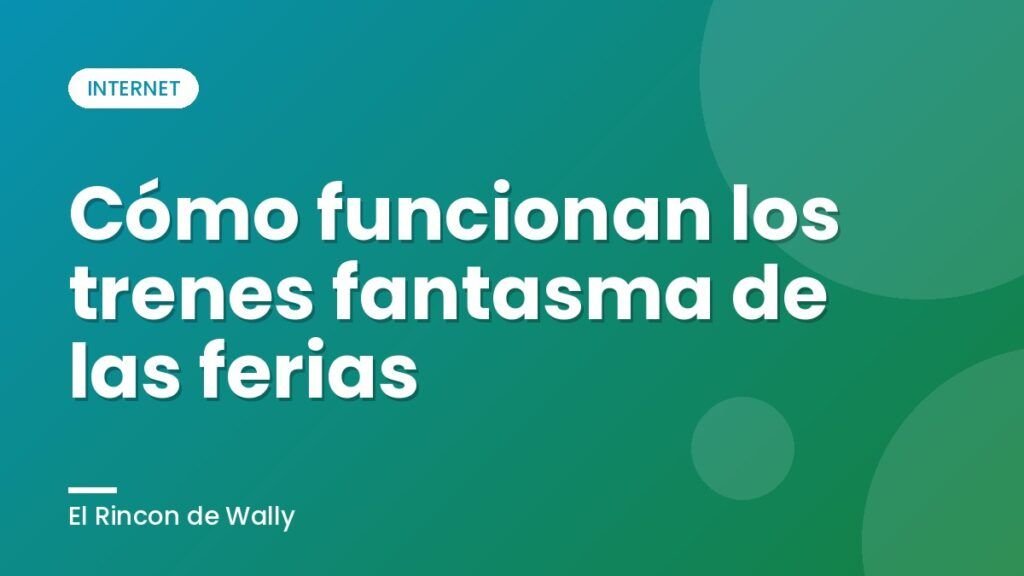 Cómo funcionan los trenes fantasma de las ferias