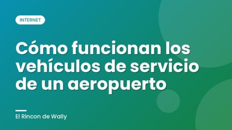 Cómo funcionan los vehículos de servicio de un aeropuerto