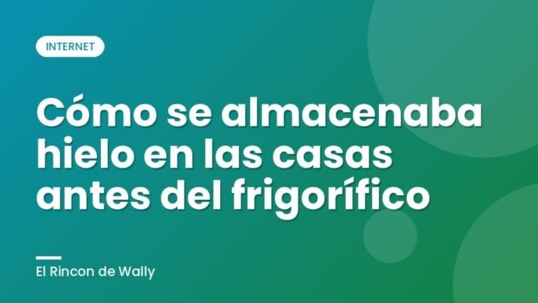 Cómo se almacenaba hielo en las casas antes del frigorífico Cómo se almacenaba hielo en las casas antes del frigorífico
