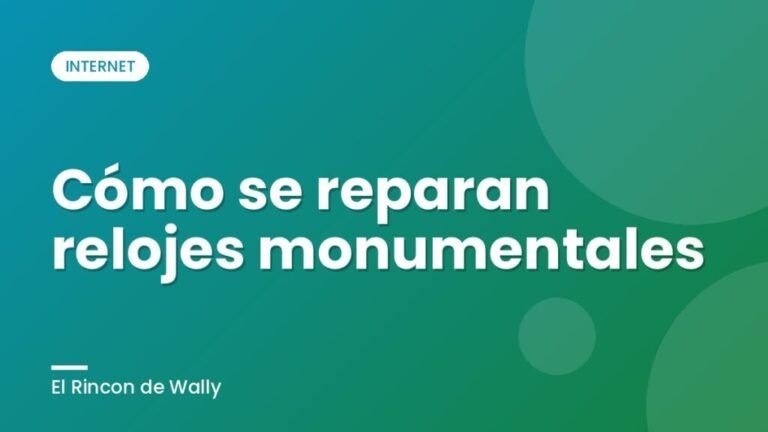 Cómo se reparan relojes monumentales