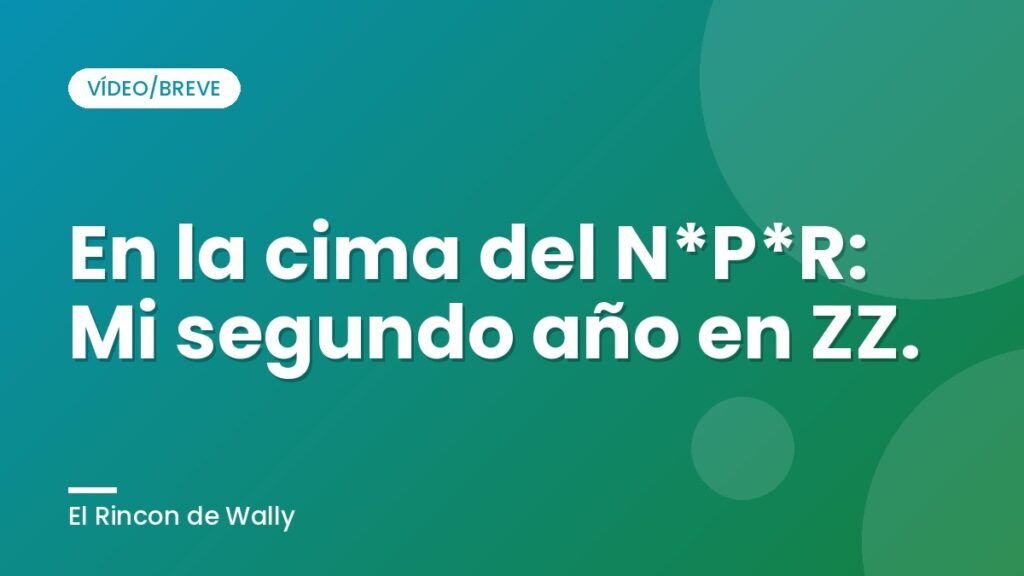 En la cima del N*P*R: Mi segundo año en ZZ.