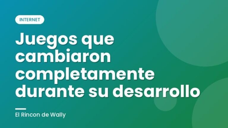 Juegos que cambiaron completamente durante su desarrollo