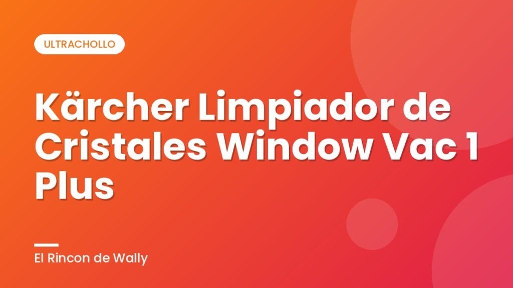 Kärcher Limpiador de Cristales Window Vac 1 Plus