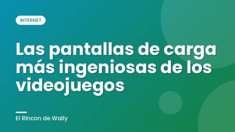 Las pantallas de carga más ingeniosas de los videojuegos