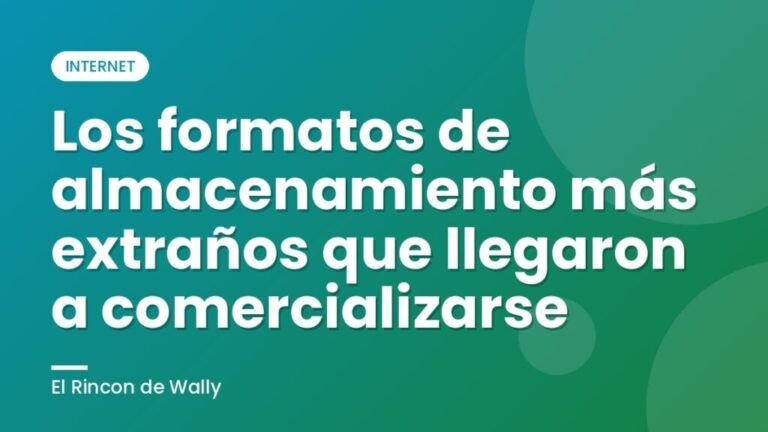 Los formatos de almacenamiento más extraños que llegaron a comercializarse