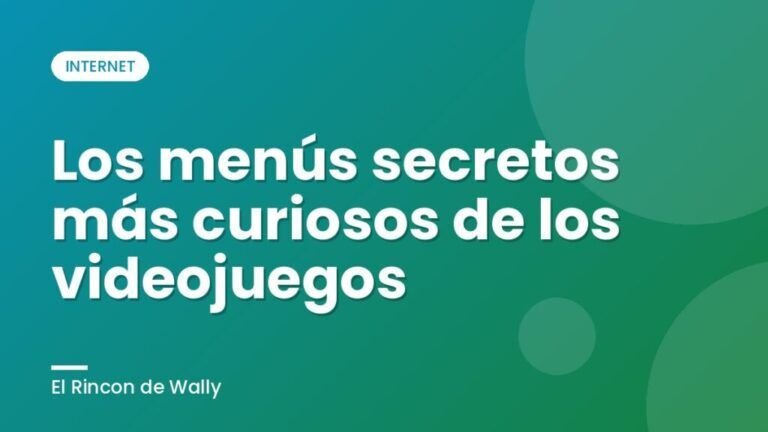 Los menús secretos más curiosos de los videojuegos
