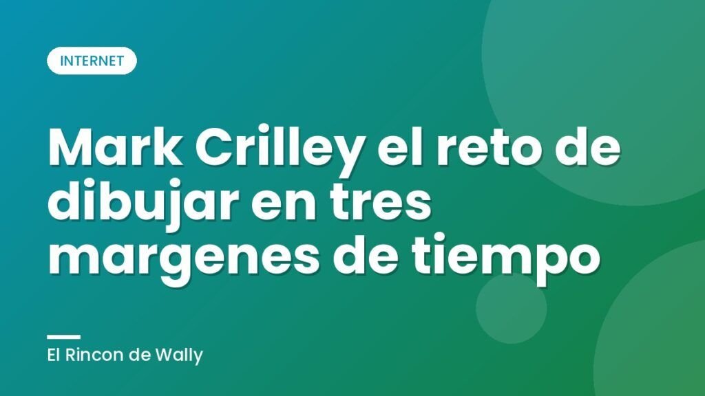 Mark Crilley el reto de dibujar en tres margenes de tiempo Mark Crilley el reto de dibujar en tres margenes de tiempo