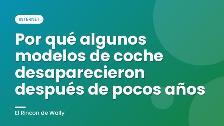 Por qué algunos modelos de coche desaparecieron después de pocos años
