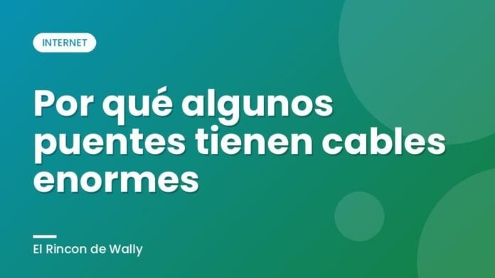 Por qué algunos puentes tienen cables enormes