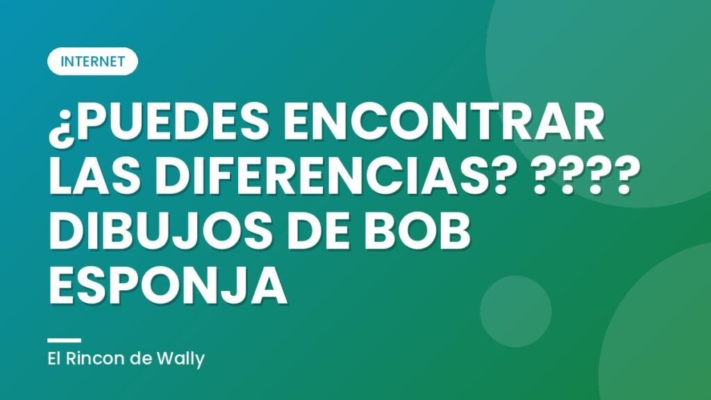 ¿PUEDES ENCONTRAR LAS DIFERENCIAS? ???? DIBUJOS DE BOB ESPONJA ¿PUEDES ENCONTRAR LAS DIFERENCIAS? ???? DIBUJOS DE BOB ESPONJA