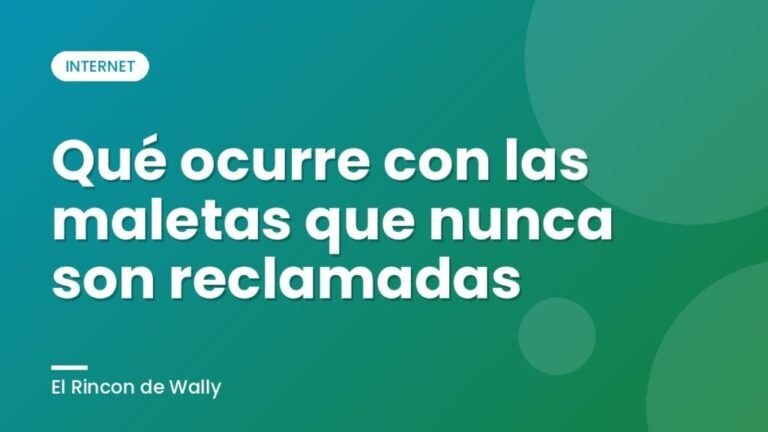 Qué ocurre con las maletas que nunca son reclamadas