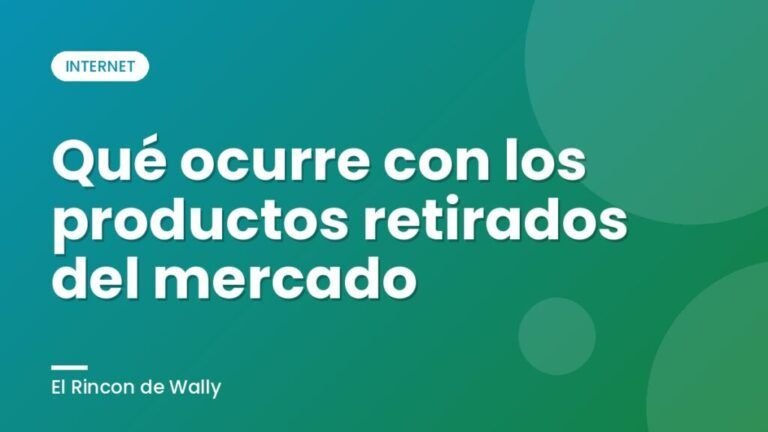 Qué ocurre con los productos retirados del mercado