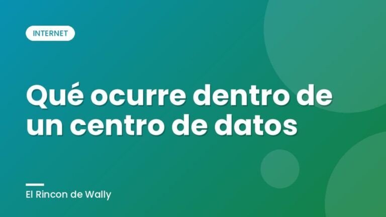 Qué ocurre dentro de un centro de datos