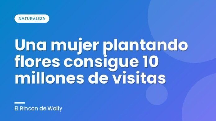 Una mujer plantando flores consigue 10 millones de visitas