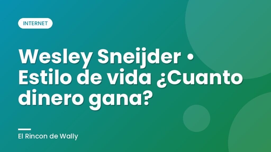 Wesley Sneijder • Estilo de vida ¿Cuanto dinero gana? Wesley Sneijder • Estilo de vida ¿Cuanto dinero gana?